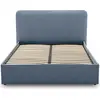 Image de Best Mobilier Goyave - lit coffre - 140x190 - en tissu - sommier inclus , Bleu