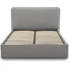 Image de Best Mobilier Goyave - lit coffre - 140x190 - en tissu - sommier inclus , Gris