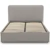 Image de Best Mobilier Goyave - lit coffre - 140x190 - en tissu - sommier inclus , Beige