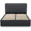 Image de Best Mobilier Goyave - lit coffre - 140x190 - en tissu - sommier inclus , Gris Anthracite