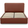 Image de Best Mobilier Goyave - lit coffre - 140x190 - en tissu - sommier inclus , Terracotta