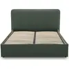 Image de Best Mobilier Goyave - lit coffre - 160x200 - en tissu - sommier inclus , Vert