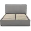 Image de Best Mobilier Goyave - lit coffre - 160x200 - en tissu - sommier inclus , Gris