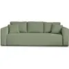 Image de Best Mobilier Topaze - canapé 3 places - convertible avec coffre - en velours côtelé , Vert sauge