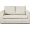 Image de Best Mobilier Marilia - canapé 2 places - convertible déplimousse - en velours côtelé , Beige