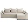 Image de Best Mobilier Mike - canapé d'angle réversible - 4 places - convertible avec coffre - en velours côtelé , Beige