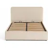 Image de Best Mobilier Goyave - lit coffre - 140x190 - en velours côtelé - sommier inclus , Beige