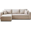 Image de Best Mobilier Topaze - canapé d'angle réversible - 4 places - convertible avec coffre - en tissu , Beige