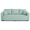 Image de Best Mobilier Regala - canapé 3 places - convertible avec coffre - en tissu , Bleu ciel