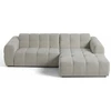 Image de Lisa Design Ray - canapé d'angle droit - 4 places - en tissu texturé , Beige