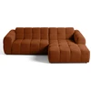 Image de Lisa Design Ray - canapé d'angle droit - 4 places - en tissu texturé , Rouille