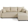 Image de Best Mobilier Regala - canapé d'angle réversible - 4 places - convertible avec coffre - en tissu , Beige