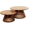 Image de Lisa Design Kerala - lot de 2 tables basses gigognes - bois massif de manguier , Bois