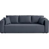 Image de Best Mobilier Topaze - canapé 3 places - convertible avec coffre - en tissu , Bleu