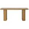 Image de Lisa Design Milazzo - table à manger - bois plaqué chêne et cannage - 180 cm , Bois