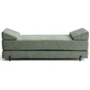Image de Best Mobilier Brescia - banquette 3 places convertible en tissu velours relief , Vert