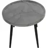 Image de Lisa Design Helsinki - table basse - effet marbre - 80 cm , Gris