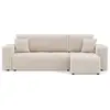 Image de Best Mobilier Nicole - canapé d'angle réversible 4 places convertible avec coffre en tissu , Beige