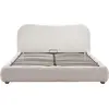 Image de Best Mobilier Hugo - lit coffre - 160x200 cm - en tissu bouclette , Beige