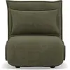 Image de Best Mobilier Candice - Banquette 1 place convertible clic-clac en velours côtelé , Vert