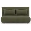 Image de Best Mobilier Candice - Banquette 2 places convertible clic-clac en velours côtelé , Vert