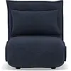 Image de Best Mobilier Candice - Banquette 1 place convertible clic-clac en velours côtelé , Bleu nuit