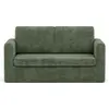 Image de Best Mobilier Marilia - Canapé 2 places convertible déplimousse en velours texturé , Vert
