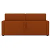 Image de Best Mobilier Julia - canapé 3 places convertible express couchage quotidien 140 cm matelas 14 cm en tissu , Rouille