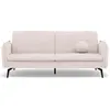 Image de Best Mobilier Lexie - Canapé convertible clic-clac 2 places en velours côtelé , Beige