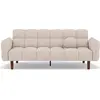 Image de Best Mobilier Adam - Canapé convertible clic-clac 2 places en tissu texturé , Beige