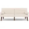 Image de Best Mobilier Philae - Canapé convertible clic-clac 2 places - en simili , Blanc