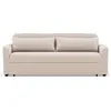 Image de Best Mobilier Ernest - Canapé droit 3 places convertible en velours côtelé , Beige