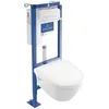 Image de Villeroy&boch - Pack Wc Suspendu Sans Bride Villeroy Et Boch Architectura + Abattant + Plaque + Bâti