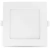 Image de Miidex Lighting - Plafonnier Led Slimy 10w Carré 150x150 Mm ® Blanc-chaud-3000k - Blanc