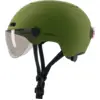 Image de Cosmo Fusion+ Taille M, Kaki Mat - Casque avec éclairage Vélo Arrière Intelligent et Connecté - Feu Stop Automatique, Détection de Chute, Partage de trajet, Assurance Individuelle ALLIANZ offerte durant 1 an - Neuf