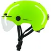 Image de Cosmo Fusion+ Taille M, Jaune Fluo - Casque avec éclairage Vélo Arrière Intelligent et Connecté - Feu Stop Automatique, Détection de Chute, Partage de trajet, Assurance Individuelle ALLIANZ offerte durant 1 an - Neuf