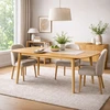 Image de Table À Manger Extensible 180/230x90x76 Cm En Chêne Naturel - Subly