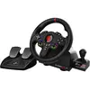Image de Subsonic Superdrive 220 RS-X, volant + pédales + levier de vitesses, Nintendo Switch, Nintendo Switch 2, PC, PlayStation 4, Xbox One, Xbox Series S, Xbox Series X, D-Pad, bouton Home, bouton Menu, bouton Options, bouton Partager, bouton View, multicolore, 180°, filaire