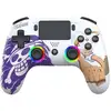 Image de Manette sans fil SUBSONIC One Piece Luffy Gear 5 LED pour PS5 et PC Bluetooth Blanc, RGB programmables, pavé tactile, 10 h, gyroscope 6 axes, prise casque - Neuf