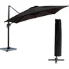 Image de Parasol déporté MOLOKAI carré 3x3m noir + housse