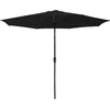 Image de Parasol droit HAPUNA rond 3,30m de diamètre noir