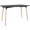 Image de Happy Garden - Table Rectangulaire 120 × 70cm Noire Pia