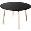 Image de Table ronde 120cm noire MARTHA