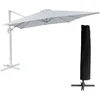 Image de Parasol déporté MOLOKAI rectangulaire 3x4m blanc + housse