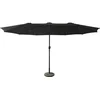 Image de Parasol double 2,7x4,6m LINAI noir