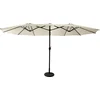 Image de Parasol double 2,7x4,6m LINAI beige