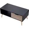 Image de Table basse avec tiroir style scandinave noire FREJA