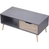 Image de Table basse avec tiroir style scandinave grise FREJA