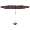 Image de Parasol double 2x4m LINAI taupe