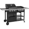 Image de Barbecue duo au gaz VESUVIO - 3 br »leurs + plancha 3 br »leurs